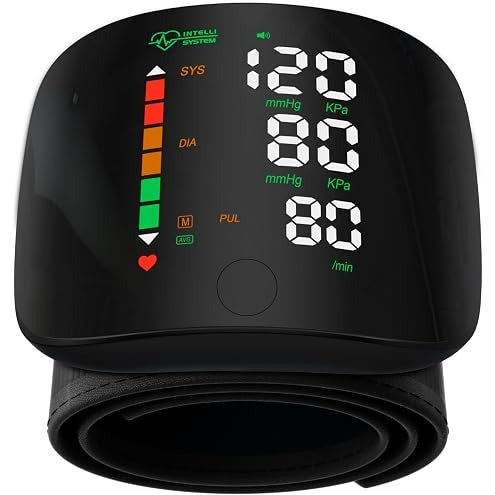 Monitor de Presión Digital de Muñeca: Pantalla Táctil, Voz en Español y Recargable USB C